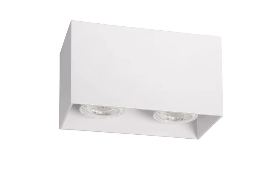 Lucide BODI - Plafondspot - 2xGU10 - Wit - uit
